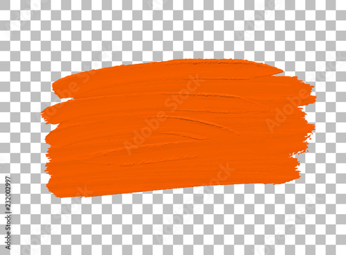 Orange colour paint brush