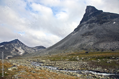 Mountainous terrain in Norway. Jotunheimen National Park