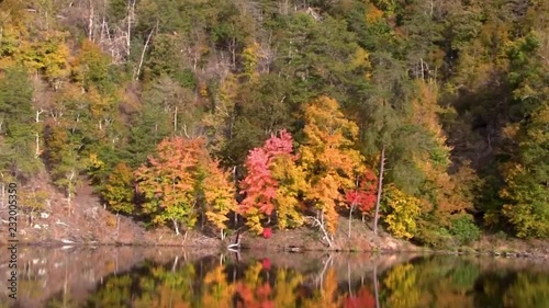 Mountain lake shore pan