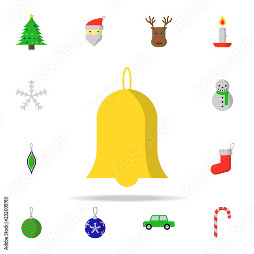 bell icon. CHRISMAS icons universal set for web and mobile