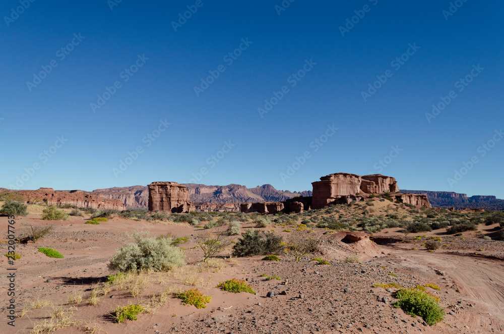landscape of mountains in Talampaya