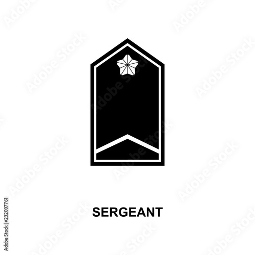 japan sergeant military ranks and insignia glyph icon