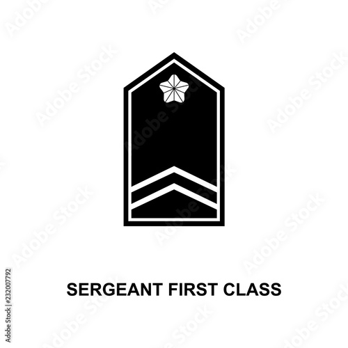 japan sergeant first class military ranks and insignia glyph icon