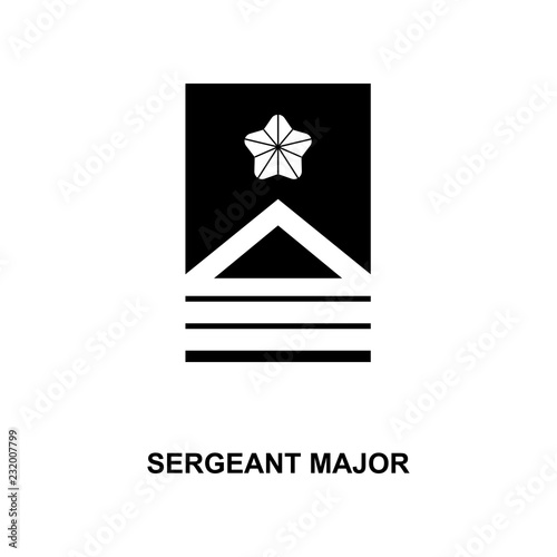 japan sergeant major military ranks and insignia glyph icon