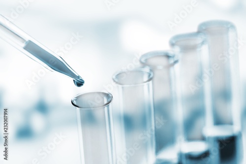 Science laboratory test tubes , laboratory equipment