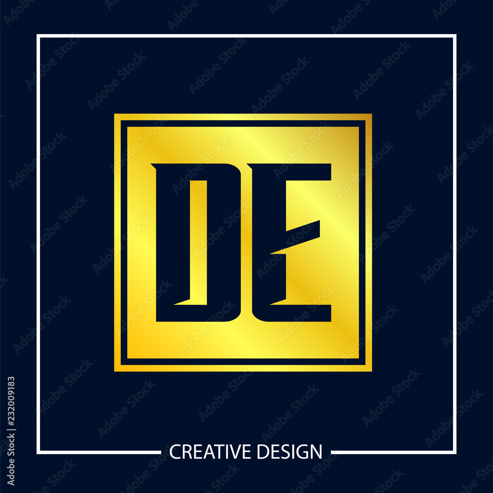 Initial Letter DE Logo Template Design Vector Illustration Initial Letter DE Logo Template Design Vector Illustration
