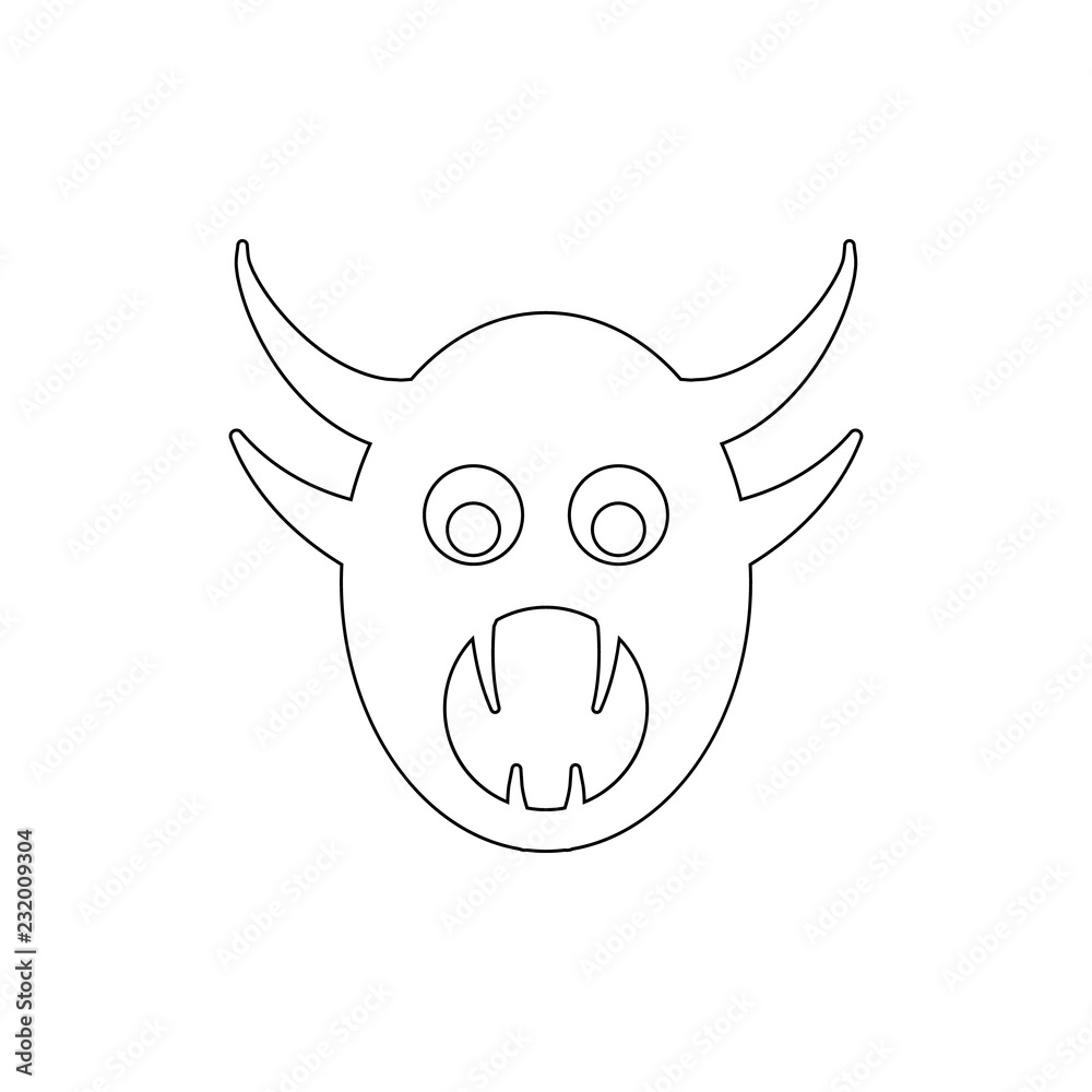 monster icon. Element of horrible creatures for mobile concept and web apps illustration. Thin line icon for website design and development, app development monster icon. Element of horrible creatures for mobile concept and web apps illustration. Thin line icon for website design and development, app development