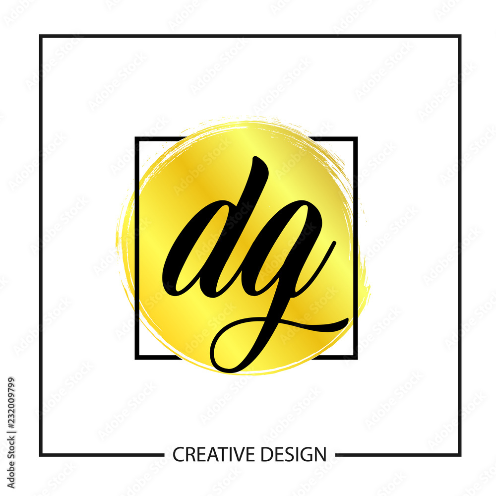 Initial Letter DG Logo Template Design Vector Illustration