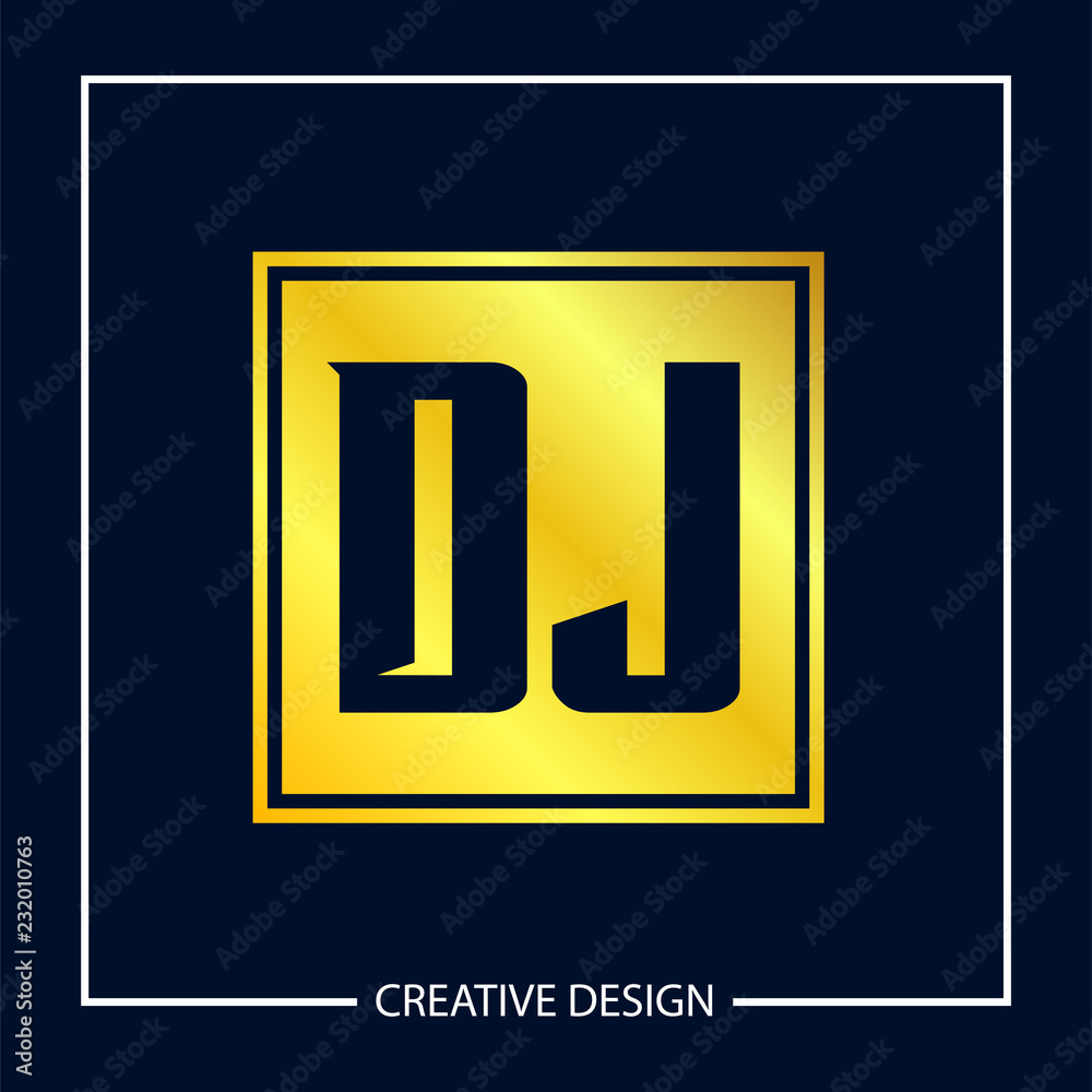 Initial Letter DJ Logo Template Design Vector Illustration Initial Letter DJ Logo Template Design Vector Illustration