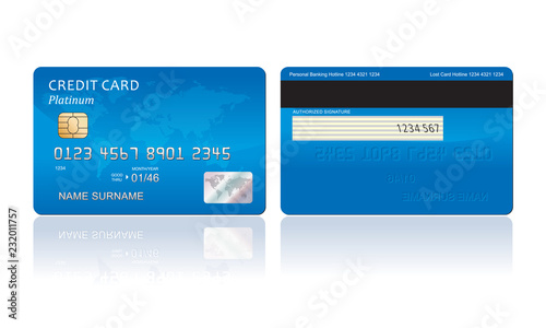 Vector credit card