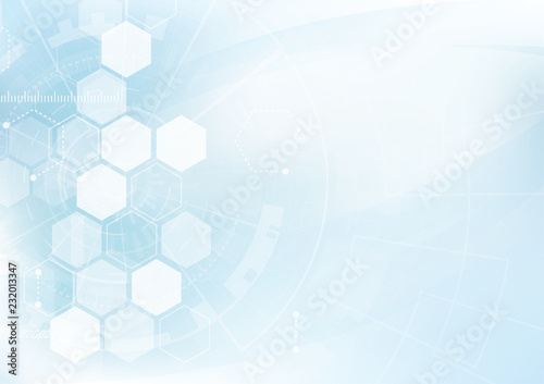 Vector Abstract background hexagons design. science futuristic energy technology. Hi-tech digital concept