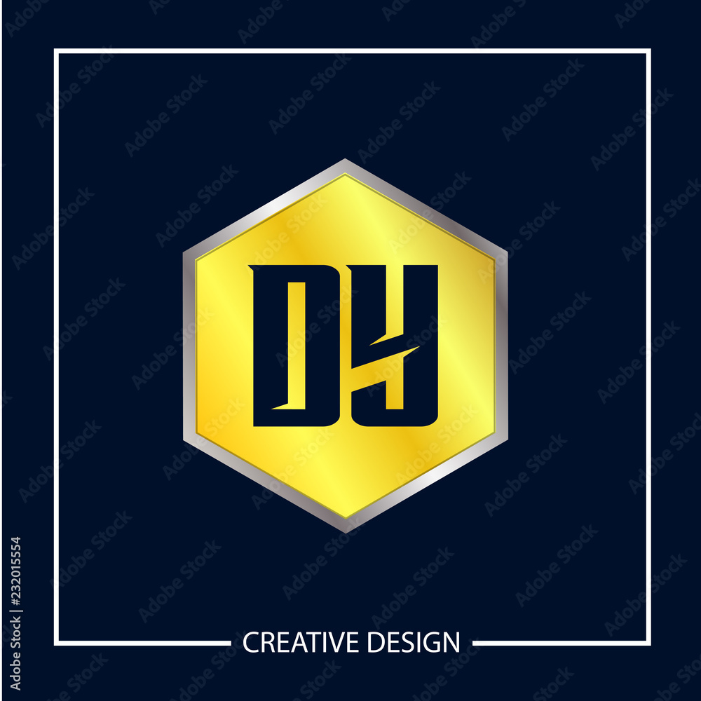 Initial Letter DY Logo Template Design Vector Illustration Initial Letter DY Logo Template Design Vector Illustration
