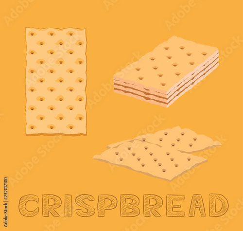 Bread Kind Crispbread Vector Illustration