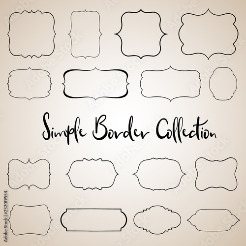 Colletion of Sixteen Vector Borders and Frames