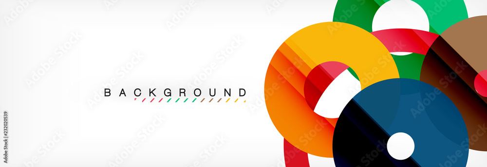 Geomtric modern backgrounds, rings abstract template Geomtric modern backgrounds, rings abstract template