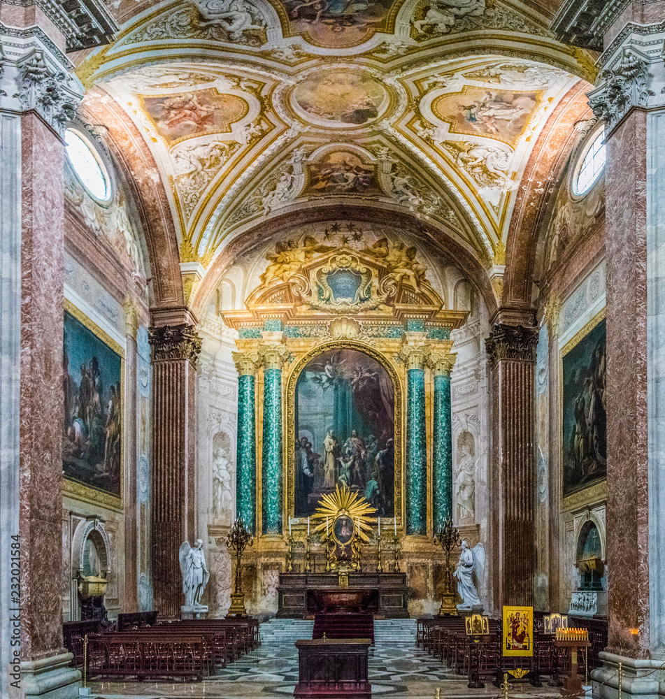 Interior church rome