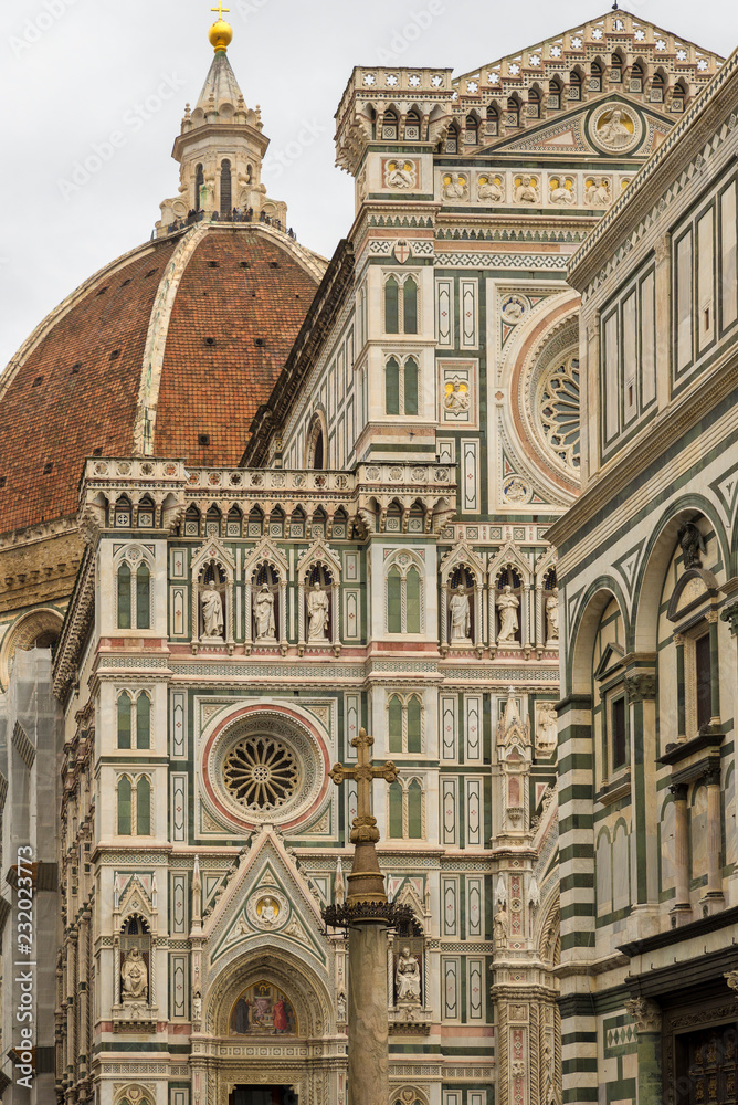 FLORENCE, ITALY - OCTOBER 28, 2018: Florence Cathedral, formally the Cattedrale di Santa Maria del Fiore, in English 