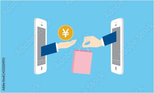 CtoCのイメージ、ベクターイラストレーション