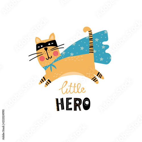 Super hero cat for kids