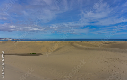 Sandd  nen beim Ort von Maspalomas auf Gran Canaria