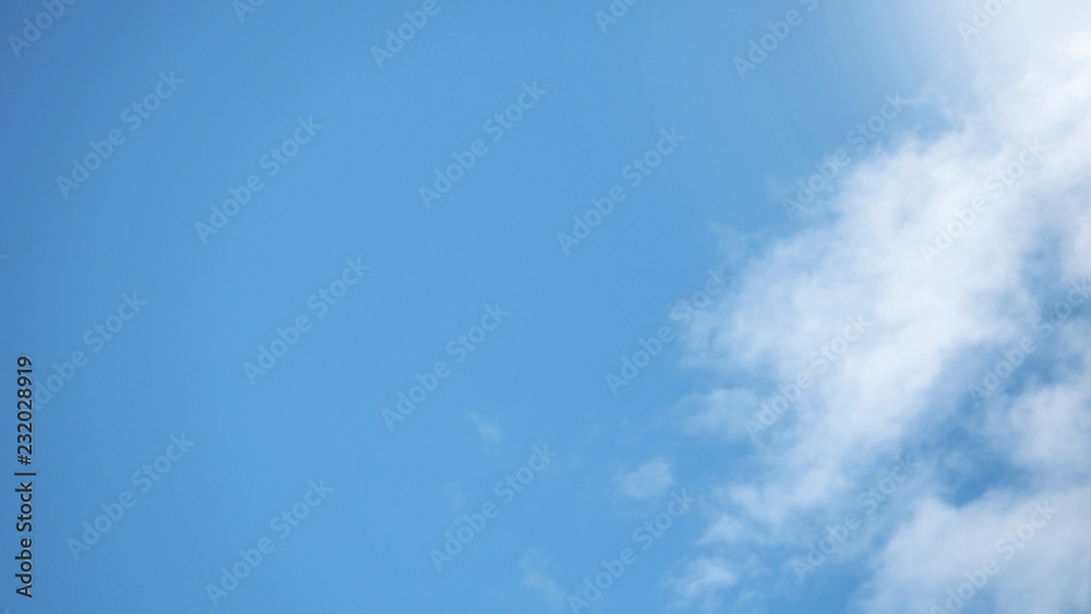 Obraz premium Blue sky with cloud in summer.