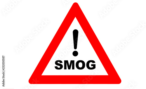 Plakat Ostrzeżenie o smogu