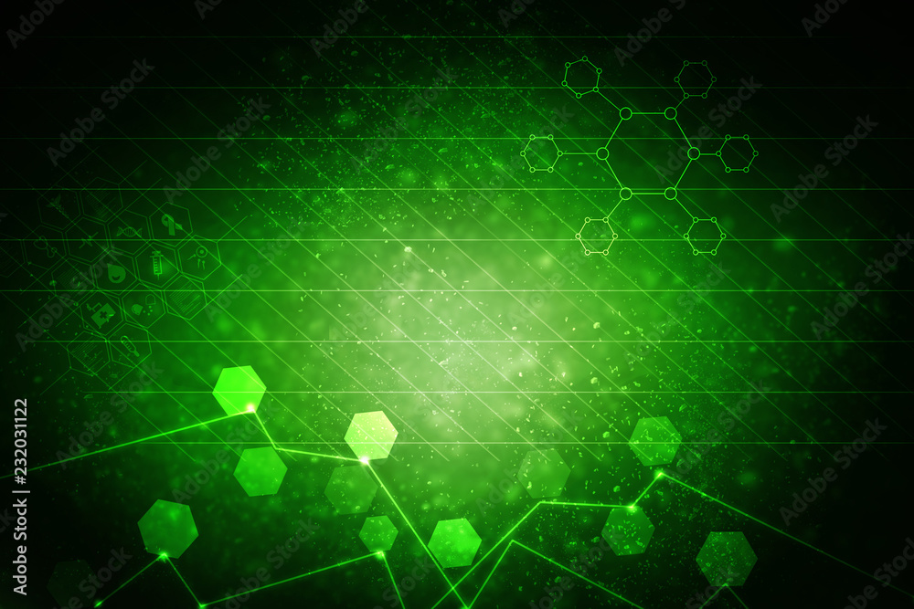 2D illustration medical structure background 2D illustration medical structure background