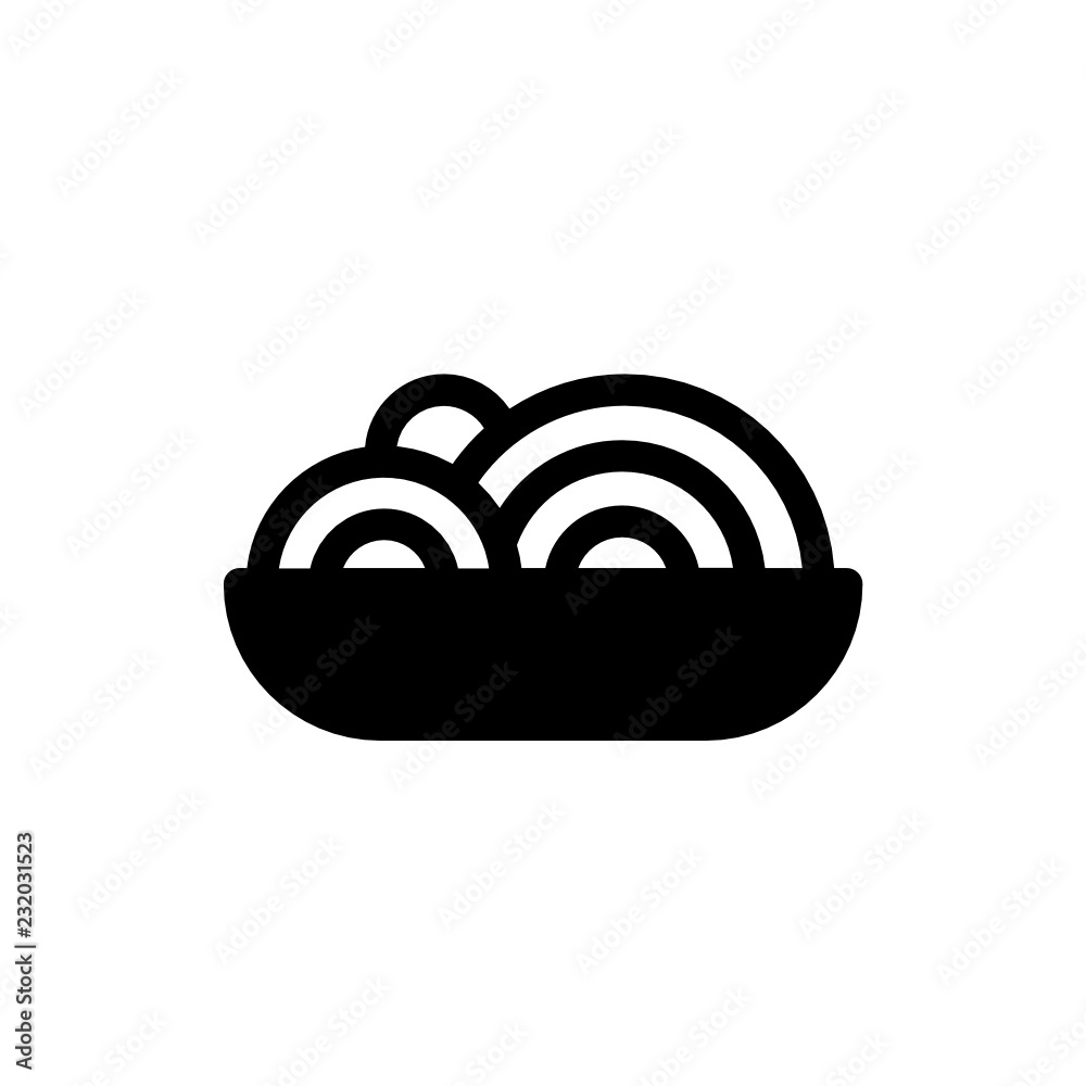 spaghetti icon glyph