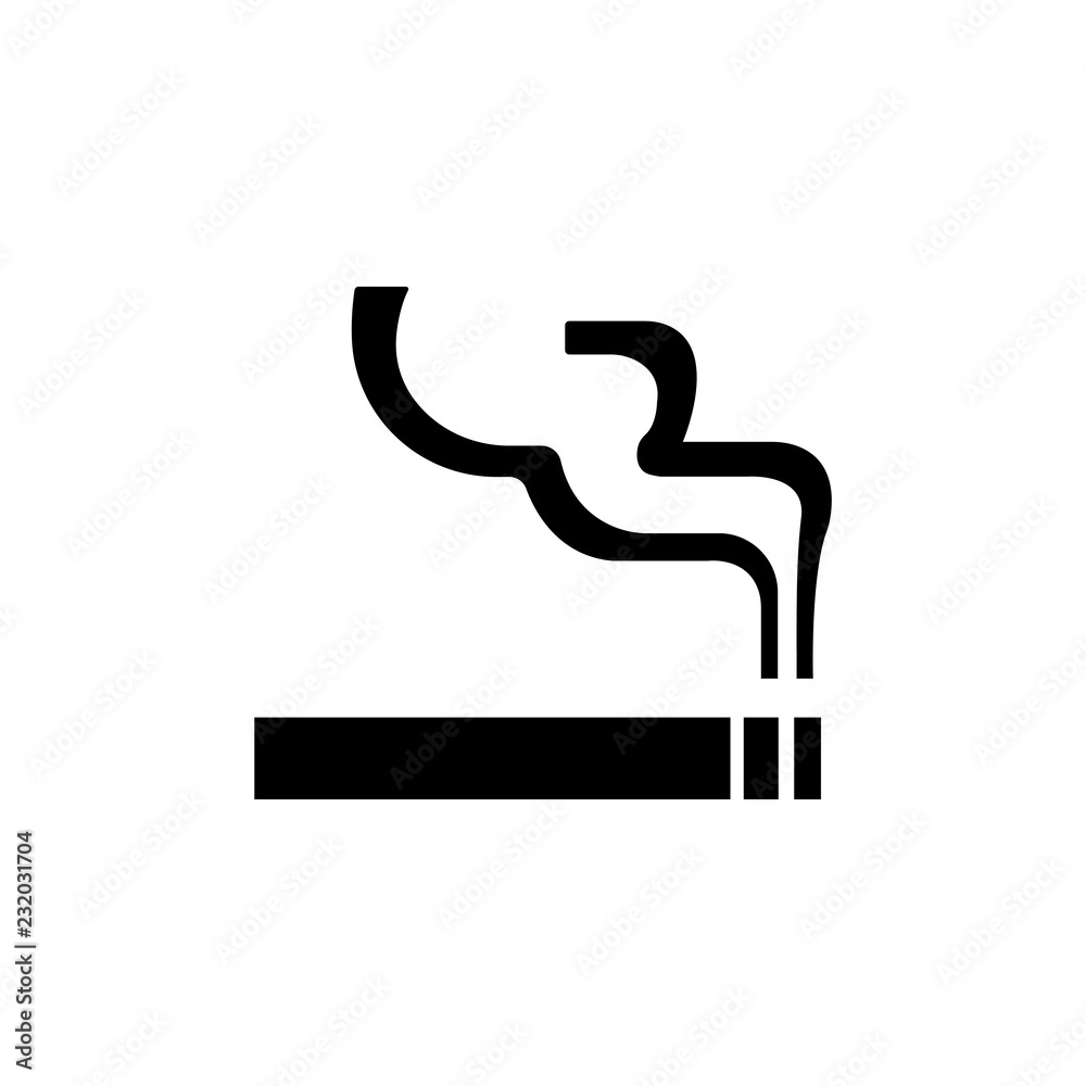 Fototapeta premium cigarette,tobacco,smoking area icon / public information symbol