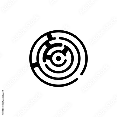 Maze icon. Element of Problem solving. Premium quality graphic design. Signs and symbols collection icon for websites, web design, mobile app