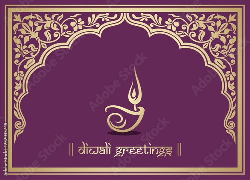 Oil lamp, Diwali greetings , royal Rajasthan, India