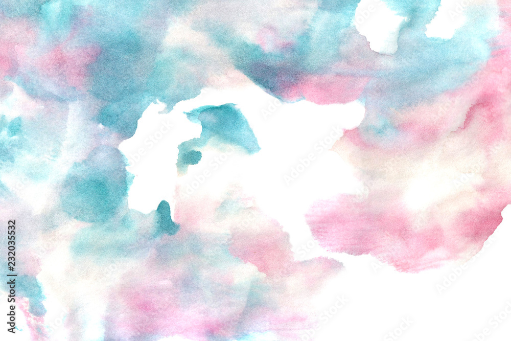 cyan magenta color watercolor background