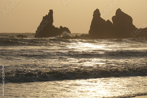 Sunset over the Indian Ocean, Arambol Beach, North Goa, India