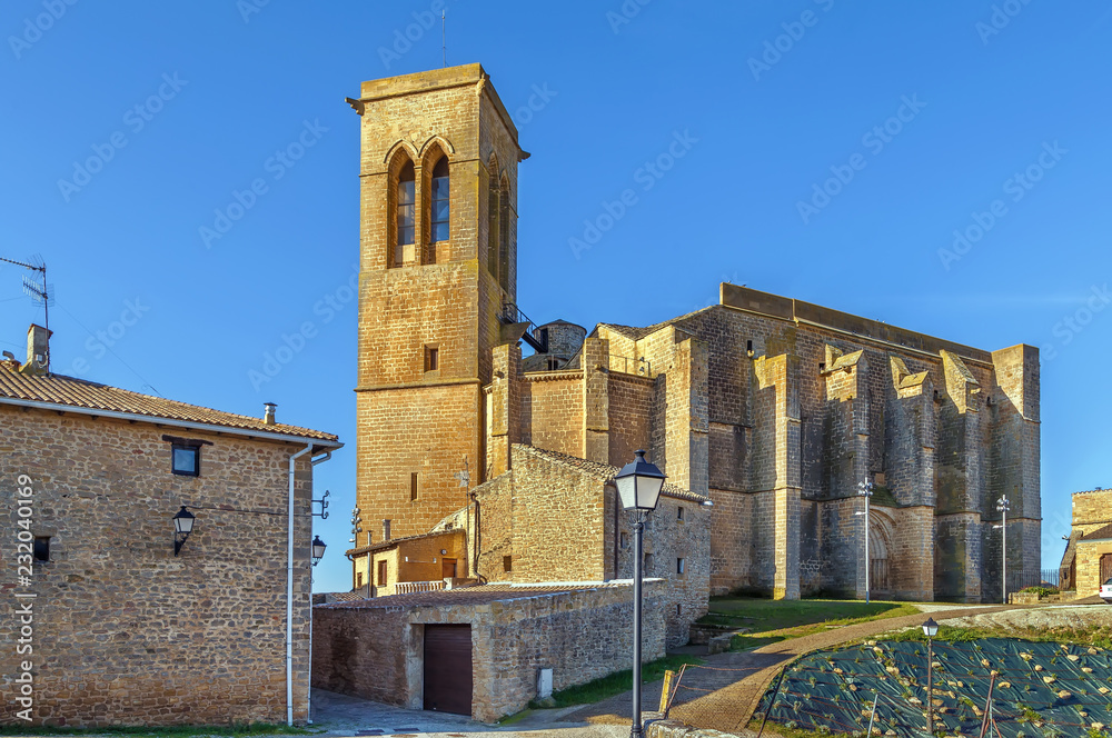 Church San Saturnino,  Artajona, Spain