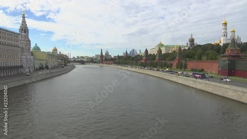 view of moscow kremlin and river