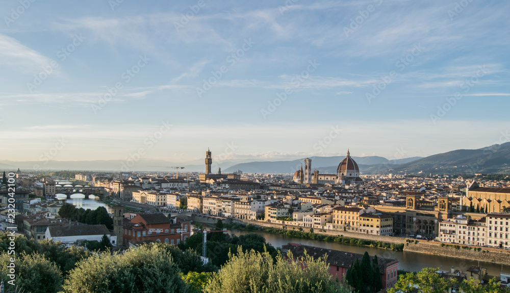 Florence, Italy. View from Michelangelo Square. 