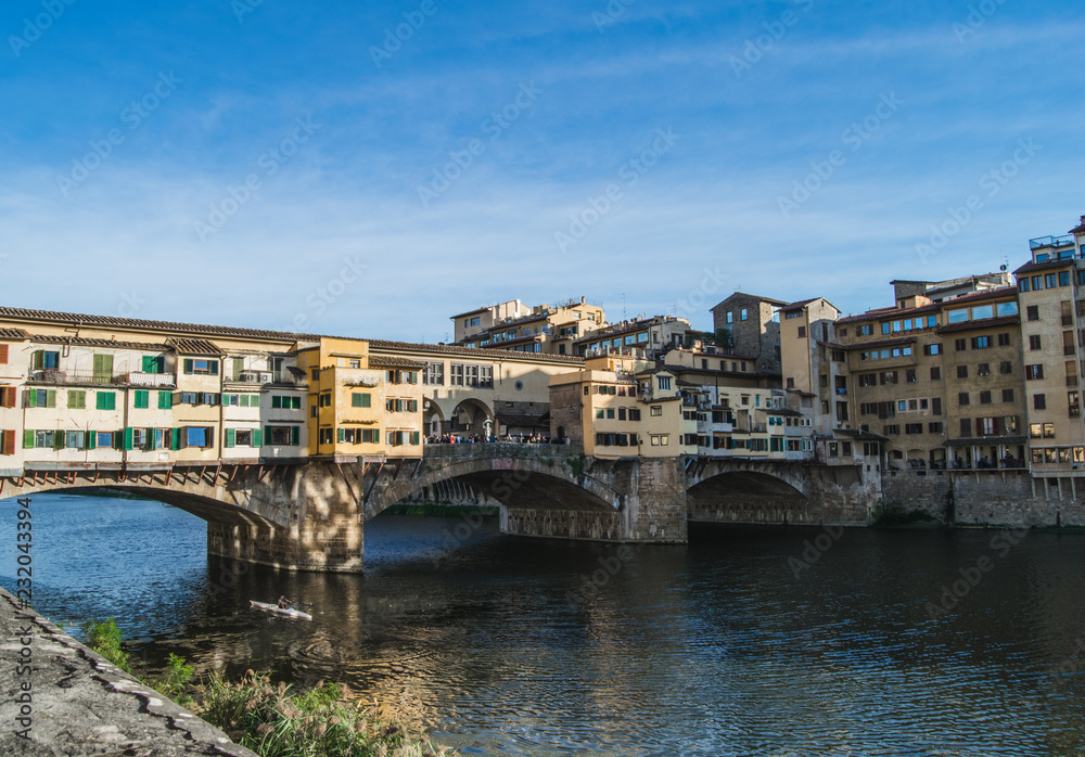 Ponte Vecchio over Arno river. Florence, Italy 