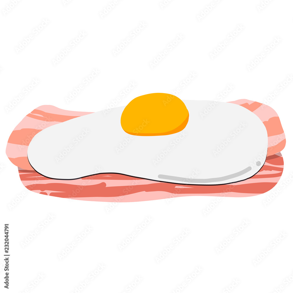 ベーコンエッグ 目玉焼き サニーサイドアップ Stock イラスト Adobe Stock ベーコンエッグ 目玉焼き サニーサイドアップ Stock イラスト Adobe Stock