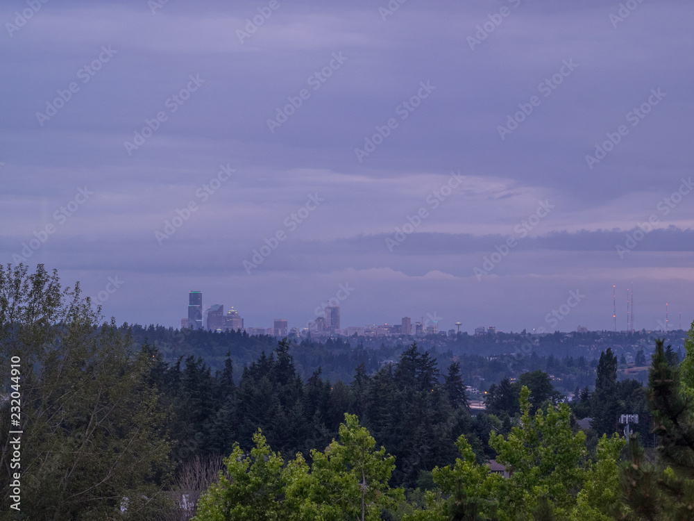 Seattle Skyline Sunset