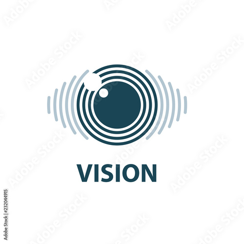 Sign in the shape of the eye. Vector illustration of the icon