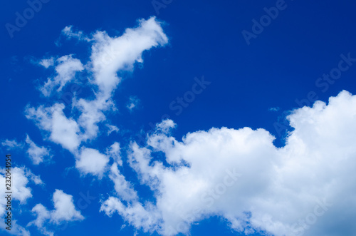 blue sky and clouds