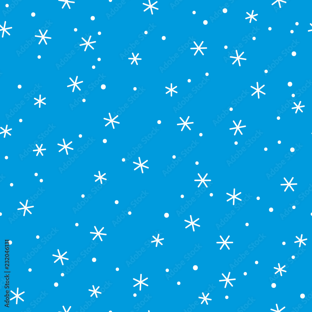 Seamless background Snowfall Seamless background Snowfall