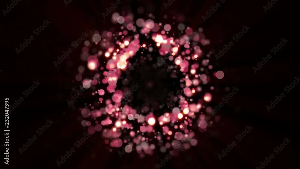 Abstract rose gold glitter round circles on dark background. Abstract rose gold glitter round circles on dark background.
