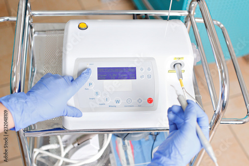 Dental diode laser in a dental clinic