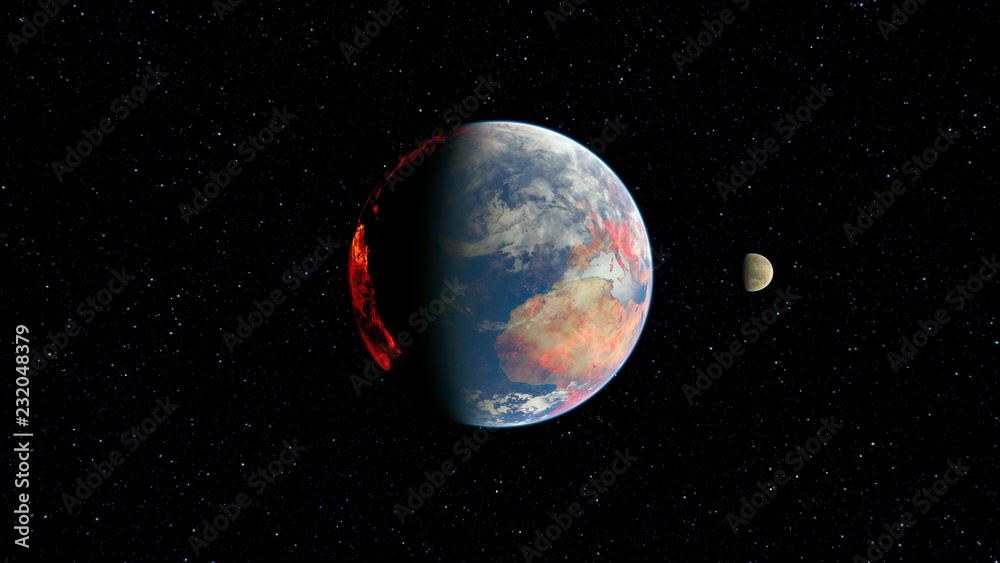 Obraz premium 宇宙惑星