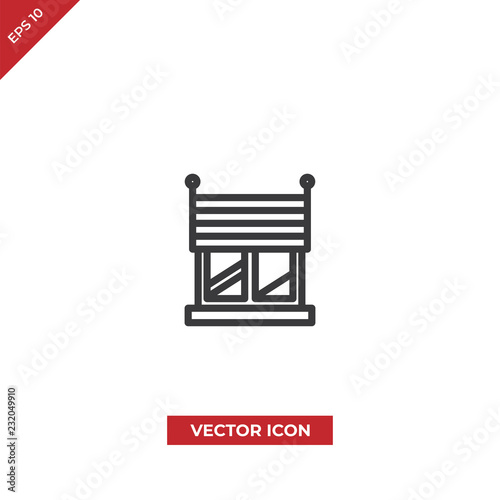 Blinds vector icon