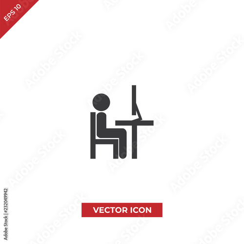 Worker vector icon
