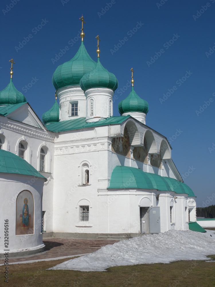 Leningrad region. Alexander-Svirsky monastery. Transfiguration cathedral Leningrad region. Alexander-Svirsky monastery. Transfiguration cathedral