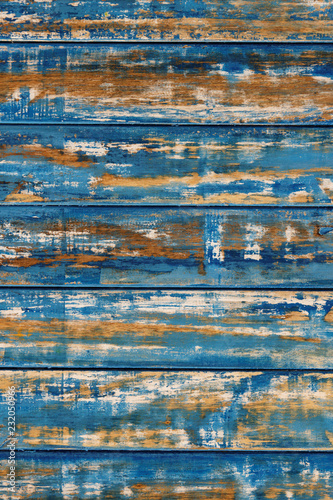 old tree painted in red yellow green color