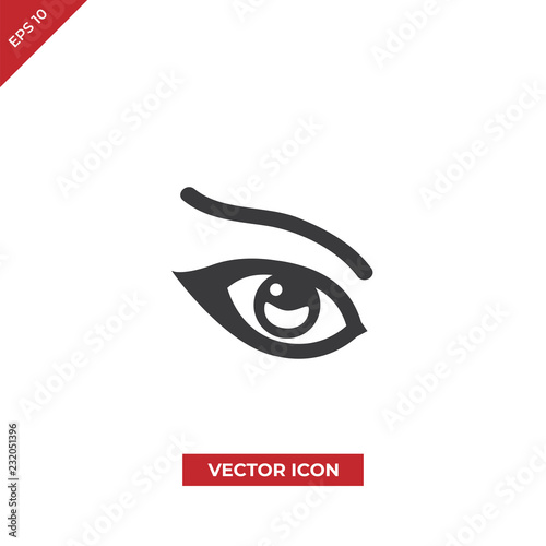 Female eye vector icon